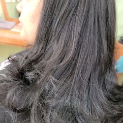 Long Layers Blowout and treatment Hair by Jill