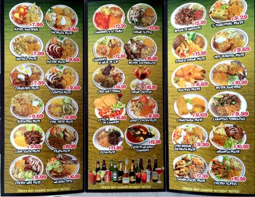 Menu photo 7 Roman's Mexican Restaurant Laguna Hills, CA