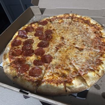 Rosie's Pizzeria - Half cheese half pepperoni pizza - Italian Near Me - Pawleys Island, South Carolina Rosie's Pizzeria - Half cheese half pepperoni pizza - Italian Near Me - Pawleys Island, South Carolina