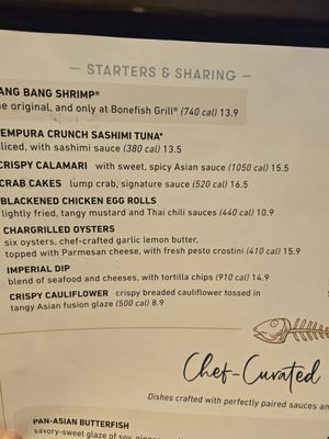 Menu photo 7 Bonefish Grill Virginia Beach, VA