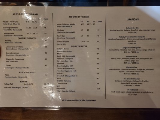 Menu photo 2 The Pony Restaurant Pemberton, BC