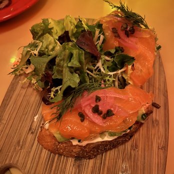 Amelie - Smoked Salmon Tartine, decent, how you imagine it would taste - French Near Me - New York, New York