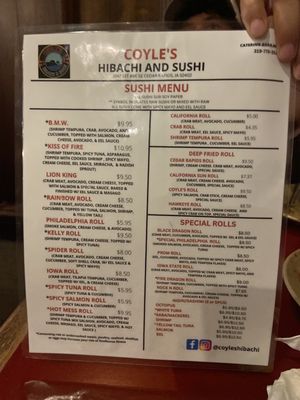 Menu photo 4 Coyle's Hibachi Cedar Rapids, IA