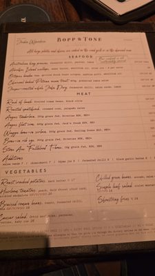 Menu photo 1 Bopp & Tone Sydney, NSW