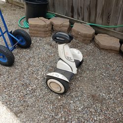 Using my segway as normal to work as a handyman. Instead of crippled @ home pouting