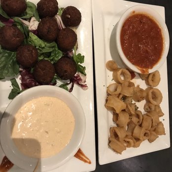 Riptides Seafood Restaurant - Crabcake balls and bland calamari - Seafood Near Me - Chester, Virginia Riptides Seafood Restaurant - Crabcake balls and bland calamari - Seafood Near Me - Chester, Virginia