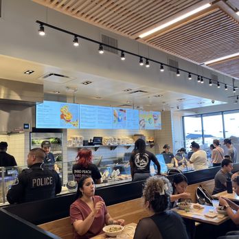 CAVA - The work counter - Mediterranean Near Me - Whittier, California
