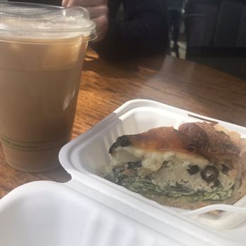 Great Bear Coffee - Iced macchiato and pest potato quiche - Coffee & Tea Near Me - Los Gatos, California