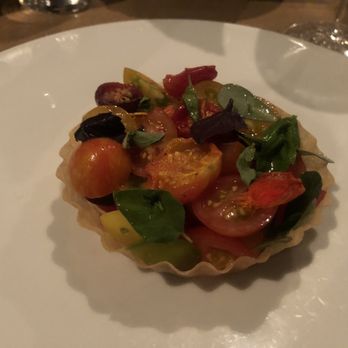 L'Abattoir - Heirloom tomato tart - French Near Me - Vancouver, British Columbia
