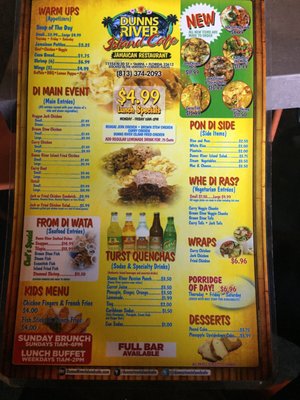 Menu photo 8 Dunns River Island Cafe Tampa, FL