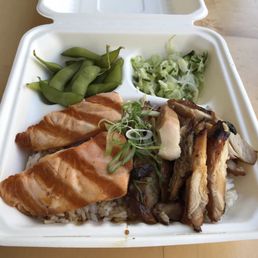 Chicken and Salmon Teriyaki Combo