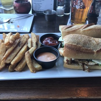 ReBAR & kitchen - Grilled chicken and broccoli rabe sandwich - Sports Bars Near Me - Lodi, New Jersey ReBAR & kitchen - Grilled chicken and broccoli rabe sandwich - Sports Bars Near Me - Lodi, New Jersey
