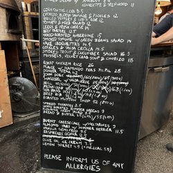 Brat X Climpson's Arch - Menu board