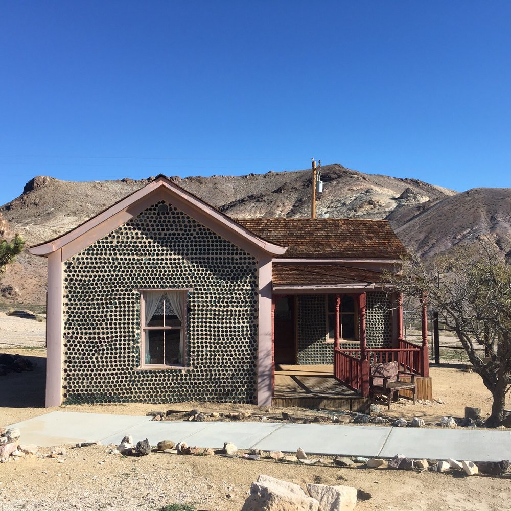 Rhyolite Ghost Town - House made of glass bottles - Landmarks & Historical Buildings Near Me - Beatty, Nevada Rhyolite Ghost Town - House made of glass bottles - Landmarks & Historical Buildings Near Me - Beatty, Nevada