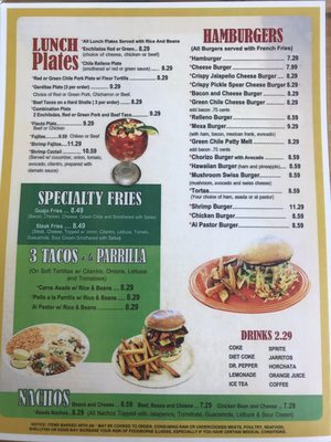 Menu photo 5 El Jacalito Las Cruces, NM Menu photo 5 El Jacalito Las Cruces, NM