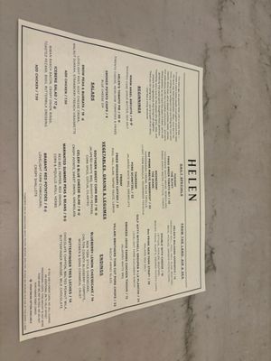 Menu photo 1 Helen Birmingham, AL Menu photo 1 Helen Birmingham, AL