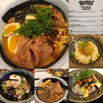 Ruckus - Miso Lit, Octopus salad, Duck Egg  and Crab Meat side bowls - Ramen Near Me - Boston, Massachusetts