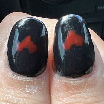 K & V Nails - uneven thumb nails - Nail Salons Near Me - Portland, Oregon