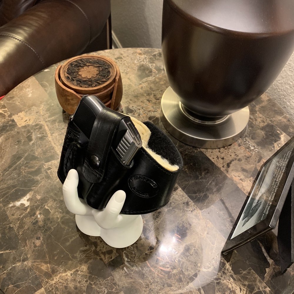 Black Hills Leather Store - LWS .380 Seecamp in the fleece lined ankle holster. - Leather Goods Near Me - Laredo, Texas