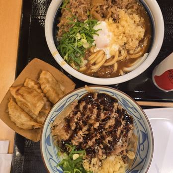 Marugame Udon - Top: #7 Curry Nikutama Bottom: #15 Ricebowl Gyudon - Japanese Near Me - Honolulu, Hawaii Marugame Udon - Top: #7 Curry Nikutama Bottom: #15 Ricebowl Gyudon - Japanese Near Me - Honolulu, Hawaii