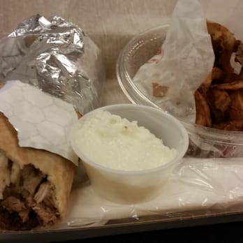 Balade - Chicken shawarma sandwich with fries and garlic sauce. Delivery - Mediterranean Near Me - New York, New York