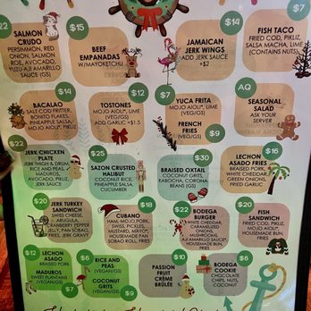 Bodega Kitchen & Cocktails - Menu - Caribbean Near Me - Sacramento, California