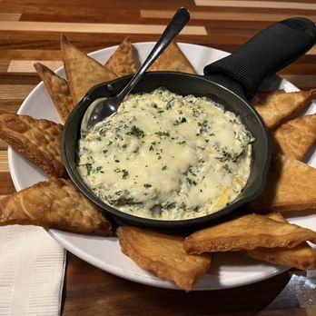 Capone’s Speakeasy & Restaurant - Spinach and artichoke dip - Pizza Near Me - Muskegon, Michigan Capone’s Speakeasy & Restaurant - Spinach and artichoke dip - Pizza Near Me - Muskegon, Michigan