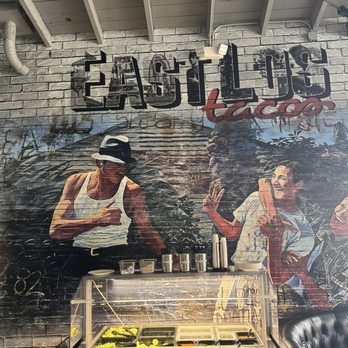 East Los Tacos - Mural by the salsa bar. - Mexican Near Me - Los Angeles, California East Los Tacos - Mural by the salsa bar. - Mexican Near Me - Los Angeles, California