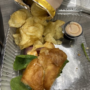 The Gourmet Shop - Create Your Own- Roasted Chicken on Croissant with Spinach, Tomato, Honey mustard Cup with chips as a side - Specialty Food Near Me - Columbia, South Carolina The Gourmet Shop - Create Your Own- Roasted Chicken on Croissant with Spinach, Tomato, Honey mustard Cup with chips as a side - Specialty Food Near Me - Columbia, South Carolina
