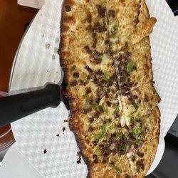Denvers Garage Pizza & Brews - Philly Cheesesteak Flatbread Pizza