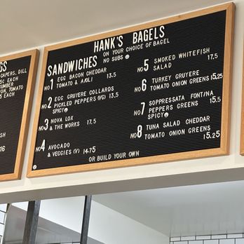 Hank's Bagels - Menu IG: @ammysalamii - Coffee & Tea Near Me - Burbank, California Hank's Bagels - Menu IG: @ammysalamii - Coffee & Tea Near Me - Burbank, California