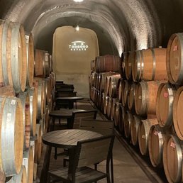 wine barrels in a wine cellar wine barrels in a wine cellar