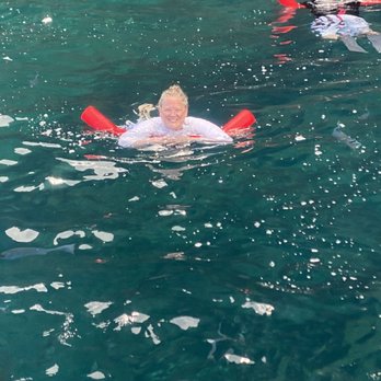 Kauai Sea Tours - Floating after seeing the sea turtle - Boating Near Me - Eleele, Hawaii