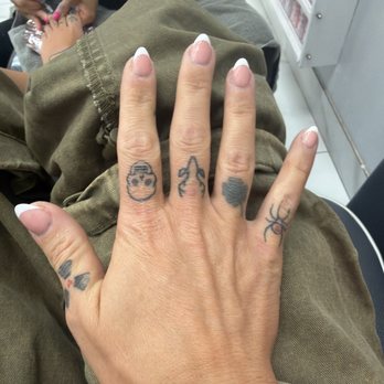 Crystal Nail Lounge - Pink and white always hits!! - Nail Salons Near Me - Las Vegas, Nevada