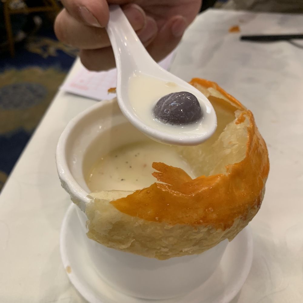 Capital Seafood Restaurant - 12/4/22 Surprise, it's a soft squishy delicious taro ball, soooo good! - Dim Sum Near Me - Monterey Park, California Capital Seafood Restaurant - 12/4/22 Surprise, it's a soft squishy delicious taro ball, soooo good! - Dim Sum Near Me - Monterey Park, California