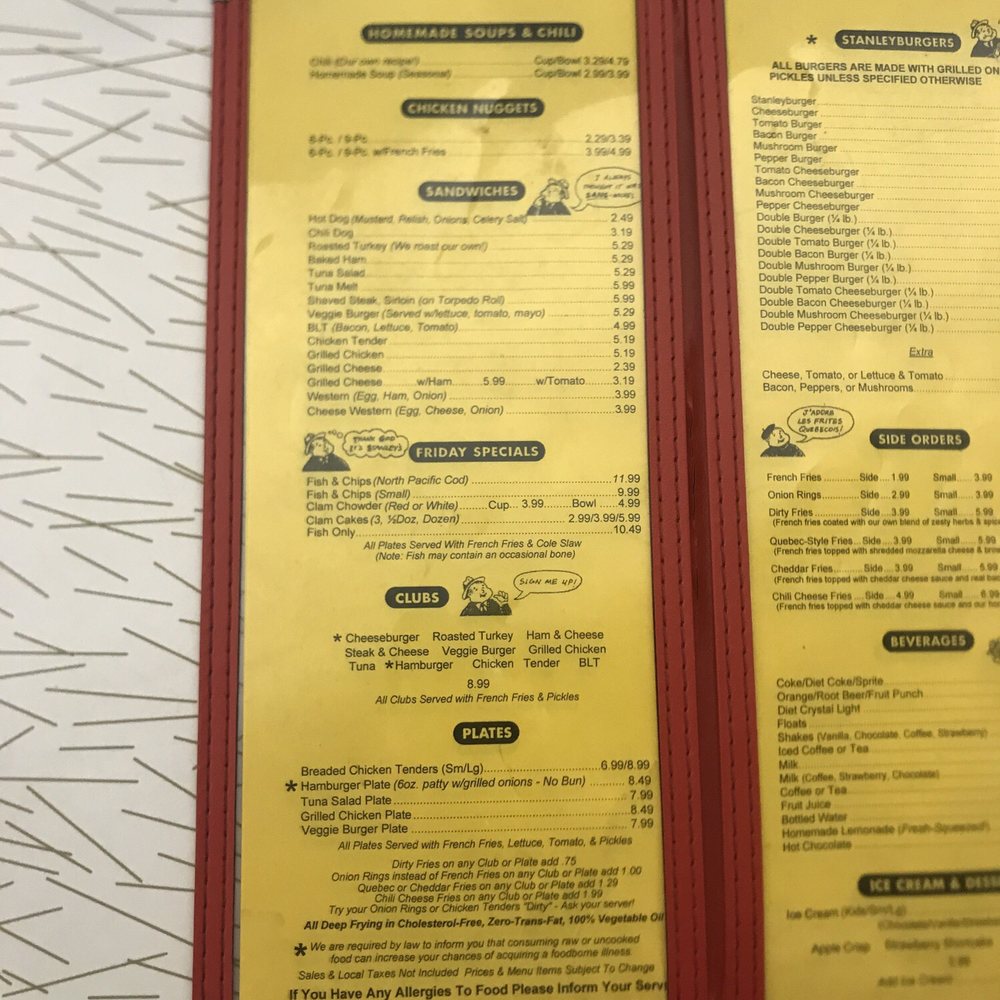 Stanley's Restaurant - Stanley's menu - Seafood Near Me - Central Falls, Rhode Island