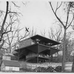 Yanda House - AKA Spaceship house - View from the Park