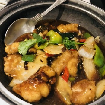 Mandarin Kitchen - Eel in chili sauce in a hot pot - Chinese Near Me - London, XGL Mandarin Kitchen - Eel in chili sauce in a hot pot - Chinese Near Me - London, XGL
