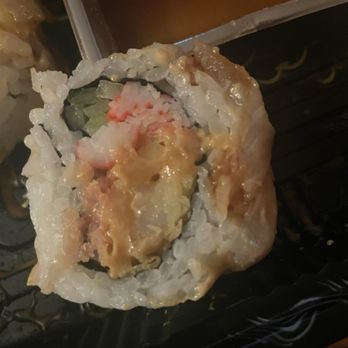 KaMe Sushi - Rising Sun roll but they left out the avocado - Sushi Bars Near Me - Lodi, New Jersey KaMe Sushi - Rising Sun roll but they left out the avocado - Sushi Bars Near Me - Lodi, New Jersey