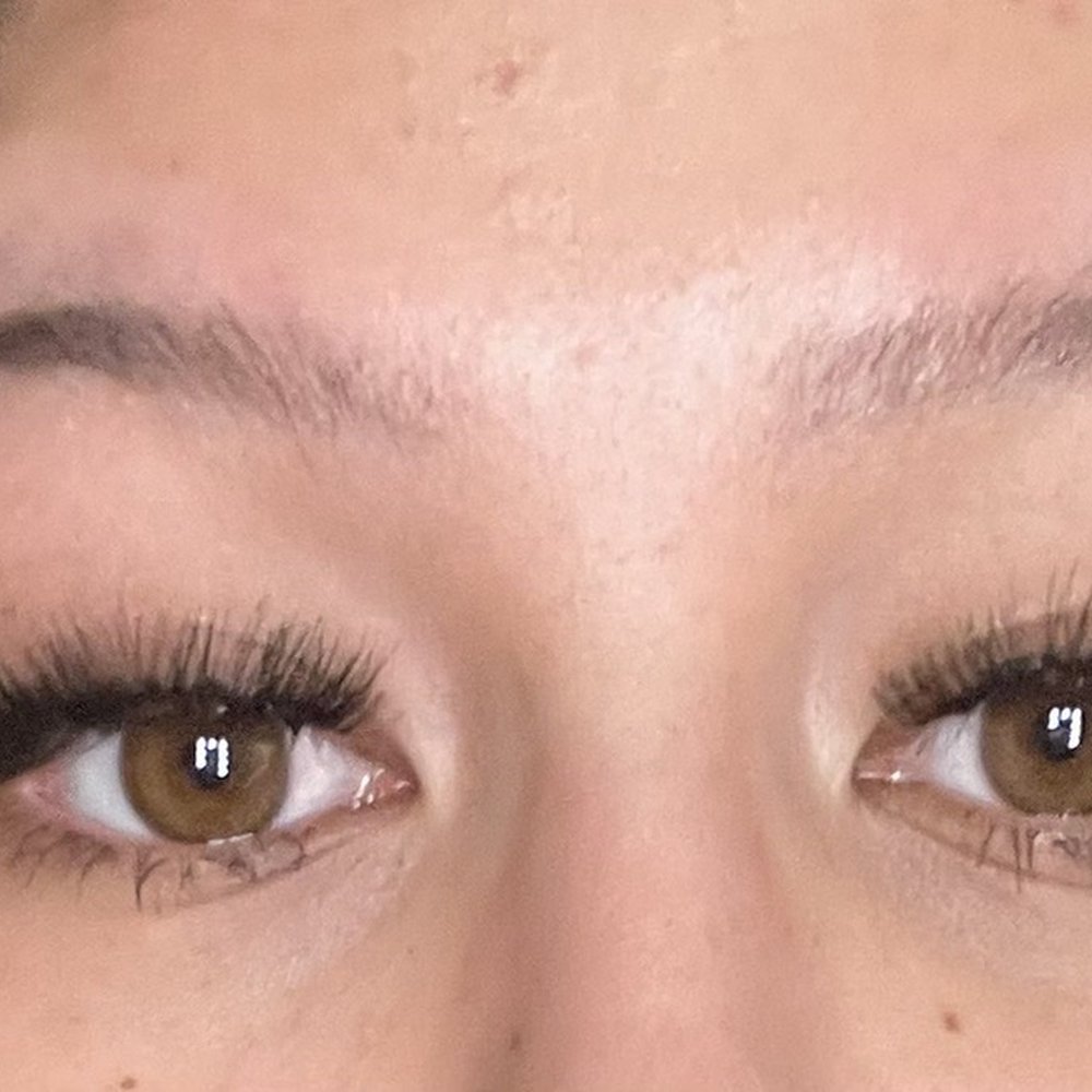 Eyebrows By Afraa - Uneven lash job, AFTER, initial visit: went to get gap fixed, woman lazily applied another lash on top of it. - Eyebrow Services Near Me - Greenwood, Indiana