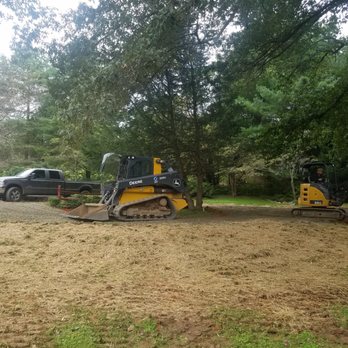 Aylor Excavating - Circular driveway in process. - Excavation Services Near Me