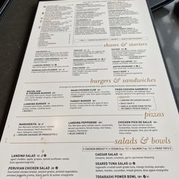 The brunch/lunch menu