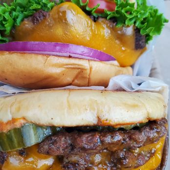Hate Burger - Double smash burger w added egg and a  Cheeseburger - Burgers Near Me - Redlands, California