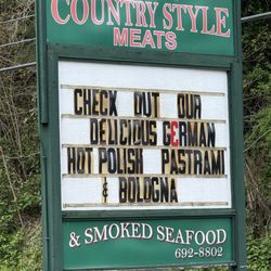 Sweeney's Country Style Meats - Business sign on Brownsville Road in Bremerton