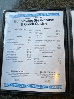 Menu photo 2 Bon Voyage Prince George, BC Menu photo 2 Bon Voyage Prince George, BC
