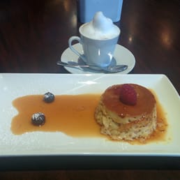 Macchiato & creme caramel.