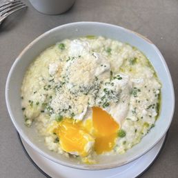 Spring pea risotto