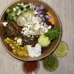 Lamb and beef bowl