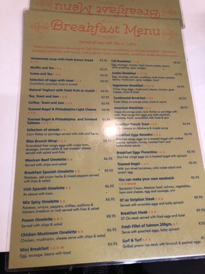 Menu photo 3 Cafe Bliss Dublin, D
