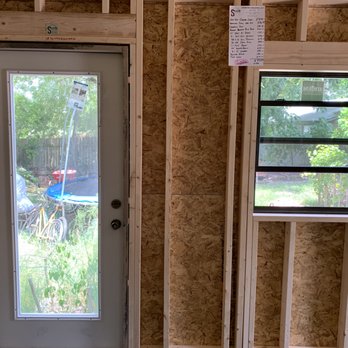 Sturdi-Bilt Buildings - Inside full-light door and window (without muntins) - General Contractors Near Me - Bastrop, Texas